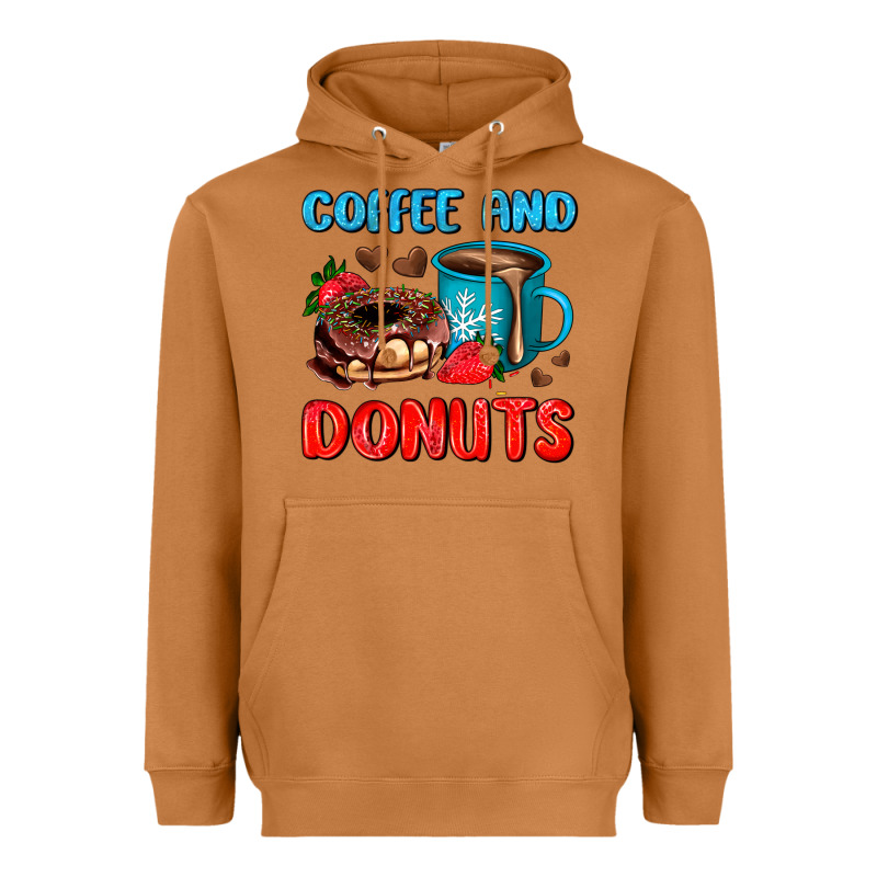 Coffee And Donuts Heavyweight Hoodie by AdoDesignShop | Teevron