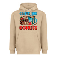 Mushroom coffee and donuts Heavyweight Hoodie - AdoDesignShop