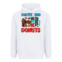 White coffee and donuts Heavyweight Hoodie - AdoDesignShop