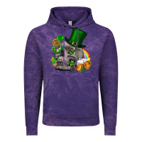 Cloud Purple St Patrick's Day boho skull Vintage Hoodie - FaDigitalArtStudio