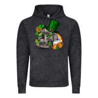 Vintage Black St Patrick's Day boho skull Vintage Hoodie - FaDigitalArtStudio