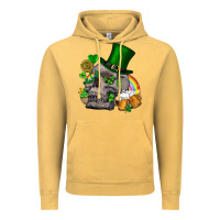 Vintage Mustard St Patrick's Day boho skull Vintage Hoodie - FaDigitalArtStudio