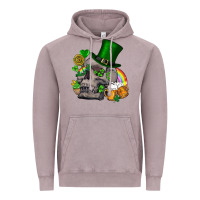 Vintage Zinc St Patrick's Day boho skull Vintage Hoodie - FaDigitalArtStudio