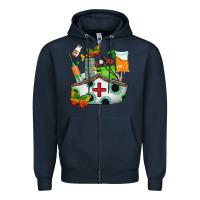 Navy nurse   juneteenth Zipper Hoodie - AdoDesignShop