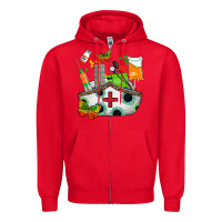 Red nurse   juneteenth Zipper Hoodie - AdoDesignShop