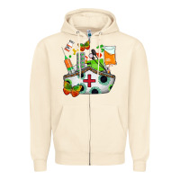 Sandshell nurse   juneteenth Zipper Hoodie - AdoDesignShop