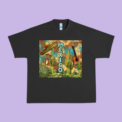 Mexico Urban Heavy Tee Designed By Fadigitalartstudio