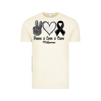 Vintage Arctic Peace Love Cure Melanoma Cancer Vintage Tee - Jasminsmagicworld