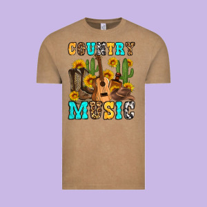 Country Music Western Olivia Vintage Tee Designed By Oliviacreatesart