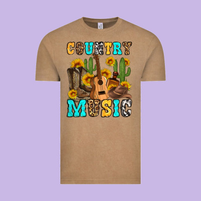 Country Music Western Olivia Vintage Tee Designed By Oliviacreatesart