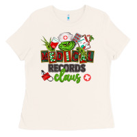 Bone medical records claus Ladies Tee - CowGirlArtShop