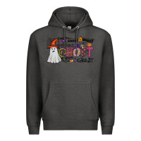Charcoal Heather ghost Premium Hoodie - CowhideDigitalArt