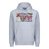 Heather Grey ghost Premium Hoodie - CowhideDigitalArt