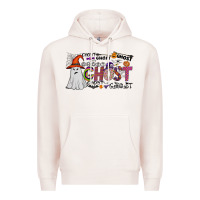 Pale Pink ghost Premium Hoodie - CowhideDigitalArt