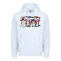 White ghost Premium Hoodie - CowhideDigitalArt