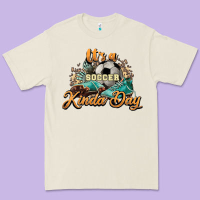 It's A Soccer Kinda Day Premium Tee Designed By Howdyjamesfarm