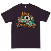 Plum It's a Soccer Kinda Day Premium Tee - HowdyJamesFarm