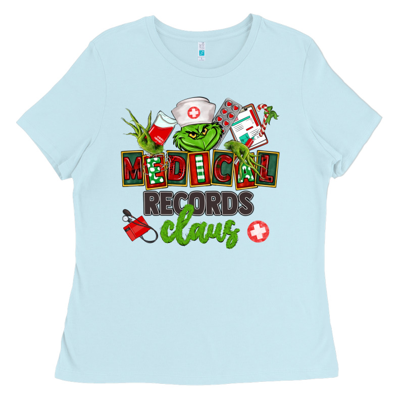 Medical Records Claus Ladies Tee by CowGirlArtShop | Teevron