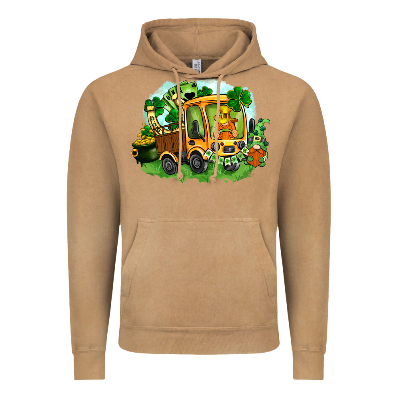 Truck Saint Patrick's Day Vintage Hoodie by FaDigitalArtStudio | Teevron