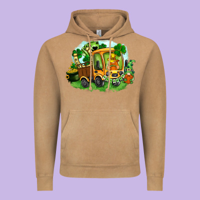 Truck Saint Patrick's Day Vintage Hoodie Designed By Fadigitalartstudio
