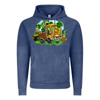 Vintage Denim truck saint patrick's day Vintage Hoodie - FaDigitalArtStudio