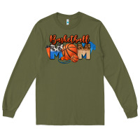 Army Green basketball mom Long Sleeve Tee - FaDigitalArtStudio