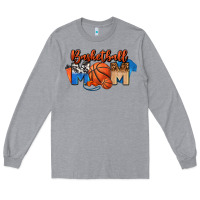 Heather Grey basketball mom Long Sleeve Tee - FaDigitalArtStudio