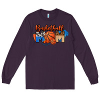 Plum basketball mom Long Sleeve Tee - FaDigitalArtStudio