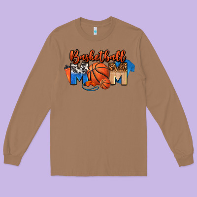 Basketball Mom Long Sleeve Tee Designed By Fadigitalartstudio