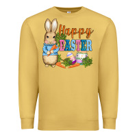 Antique Gold easter bunny egg and carrots Premium Sweatshirt - AdoDesignShop