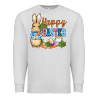 Dove Grey easter bunny egg and carrots Premium Sweatshirt - AdoDesignShop