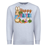 Heather Grey easter bunny egg and carrots Premium Sweatshirt - AdoDesignShop