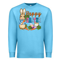 Ocean Blue easter bunny egg and carrots Premium Sweatshirt - AdoDesignShop