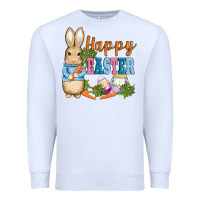 White easter bunny egg and carrots Premium Sweatshirt - AdoDesignShop