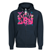 Navy lpn cancer  nurse with Zipper Hoodie - AdoDesignShop