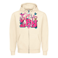Lpn Cancer  Nurse With Zipper Hoodie | Teevron