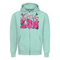 Seafoam lpn cancer  nurse with Zipper Hoodie - AdoDesignShop
