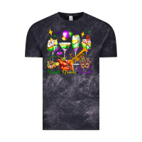 Cloud Black drink drank drunk mardi gras wine glasses olivia Vintage Tee - OliviaCreatesArt