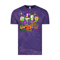 Cloud Purple drink drank drunk mardi gras wine glasses olivia Vintage Tee - OliviaCreatesArt