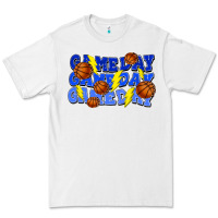 White Game day game day game day lightning bolt Premium Tee - HowdyJamesFarm
