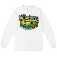 White North Dakota State Map Long Sleeve Tee - RanaPortraitStore