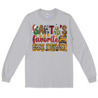 Moon Dust Santa's Favorite Bus Driver Long Sleeve Tee - BundleAndBundleShop