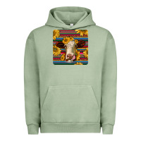 Pigment Oil Green serape hereford coaster Urban Hoodie - JahusDesignShop