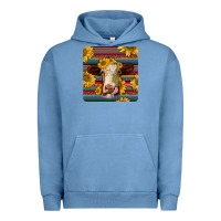 Pigment Pebble Blue serape hereford coaster Urban Hoodie - JahusDesignShop