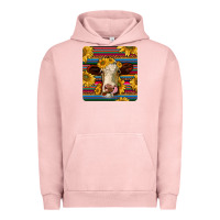 Pigment Salmon serape hereford coaster Urban Hoodie - JahusDesignShop
