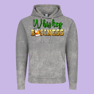 Whiskey Business St. Patricks Day Vintage Hoodie Designed By Fadigitalartstudio