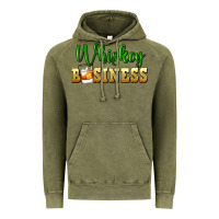 Vintage Olive whiskey business St. Patricks Day Vintage Hoodie - FaDigitalArtStudio