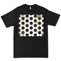 Black distressed soccer pattern Premium Tee - TumblerDesignByShophia