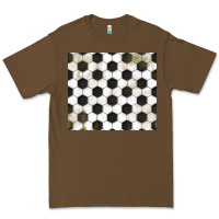 Cacao distressed soccer pattern Premium Tee - TumblerDesignByShophia