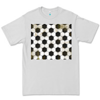 Dove Grey distressed soccer pattern Premium Tee - TumblerDesignByShophia